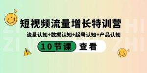 短视频流量增长特训营：流量认知+数据认知+起号认知+产品认知（10节课）-苏舒创业网