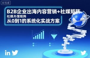 B2B企业出海内容营销+社媒矩阵，从0到1的系统化实战方案-苏舒创业网