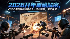 2026开年重磅解密，CSGO游戏搬砖挂机日入上千的秘密，毫无保留-苏舒创业网