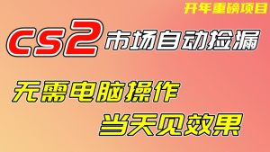CS2市场挂机项，无需电脑操作，无需进入游戏，当天见效果，支持任何形式验证-苏舒创业网