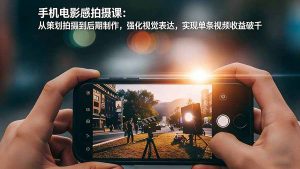 手机电影感拍摄课：从策划拍摄到后期制作，强化视觉表达，实现单条视频收益破千-苏舒创业网