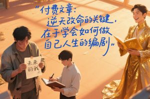 付费文章：逆天改命的关键，在于学会如何做自己人生的编剧-苏舒创业网