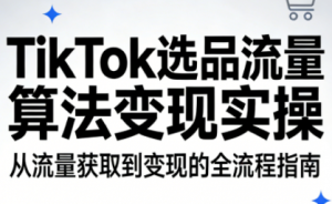TikTok选品流量算法变现实操-苏舒创业网