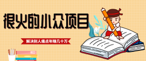 一直都很火的小众项目，抓住应届生求职痛点，这个小众项目年入几十万的底层逻辑-苏舒创业网