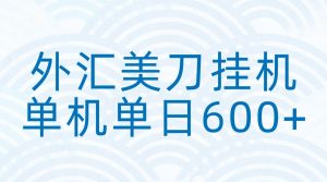 外汇美刀挂机：全自动挂机赚美金，单机600+-苏舒创业网