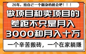 为什么卖项目能轻松月入10个W，而做项目却真正賺不到什么钱？原因竟然是这个！【揭秘】-苏舒创业网