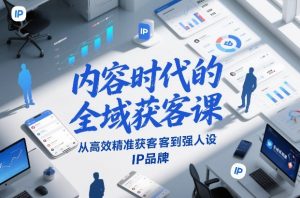 内容时代的全域获客课,从高效精准获客到强人设IP品牌-苏舒创业网