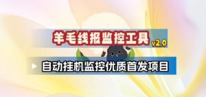 羊毛线报监控_2.0版本，薅羊毛人手一套，自动监控优质首发项目-苏舒创业网