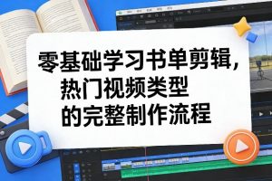 零基础学习书单剪辑，热门视频类型的完整制作流程(更新2026)-苏舒创业网
