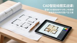 CAD智能绘图实战课：掌握CAD基础操作与核心快捷键，并能熟练绘制完整户型方案-苏舒创业网
