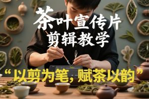 茶叶宣传片剪辑教学，以剪为笔，赋茶以韵，新手也能拍出高级感-苏舒创业网