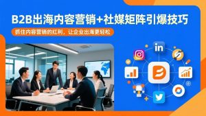 B2B出海内容营销+社媒矩阵引爆技巧：抓住内容营销的红利，让企业出海更轻松-苏舒创业网