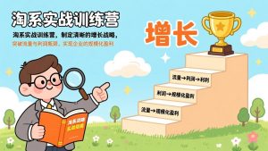 淘系实战训练营，制定清晰的增长战略，突破流量与利润瓶颈，实现企业的规模化盈利-苏舒创业网