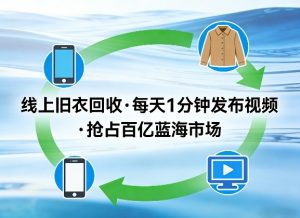 线上旧衣回收项目,我们给你提供视频,每天花一分钟发布视频,抢占百亿蓝海市场【揭秘】-苏舒创业网