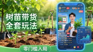 视频号AI树苗带货全套玩法：零门槛入局，掌握豆包、千问等AI工具制作树苗视频的全套流程-苏舒创业网