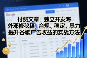 付费文章:独立开发海外邪修秘籍,合规、稳定、暴力提升谷歌广告收益的实战方法-苏舒创业网