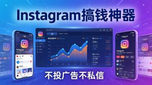 Instagram搞钱神器：月涨6万粉+月入5万刀，不投广告不私信，靠算法+低价产品-苏舒创业网