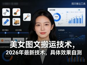 美女图文搬运技术,2026年最新技术,具体效果自测-苏舒创业网