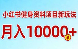 小红书健身资料项目最新玩法，月入10000＋，收益潜力可以无限放大-苏舒创业网