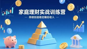 家庭理财实战训练营：从0到1建体系，三阶进阶层层递进，助你持续创造稳定睡后收入-苏舒创业网