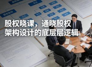 股权晓课,通晓股权架构设计的底层逻辑-苏舒创业网