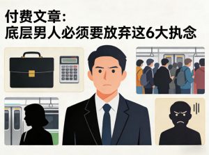 付费文章：底层男人必须要放弃这6大执念-苏舒创业网