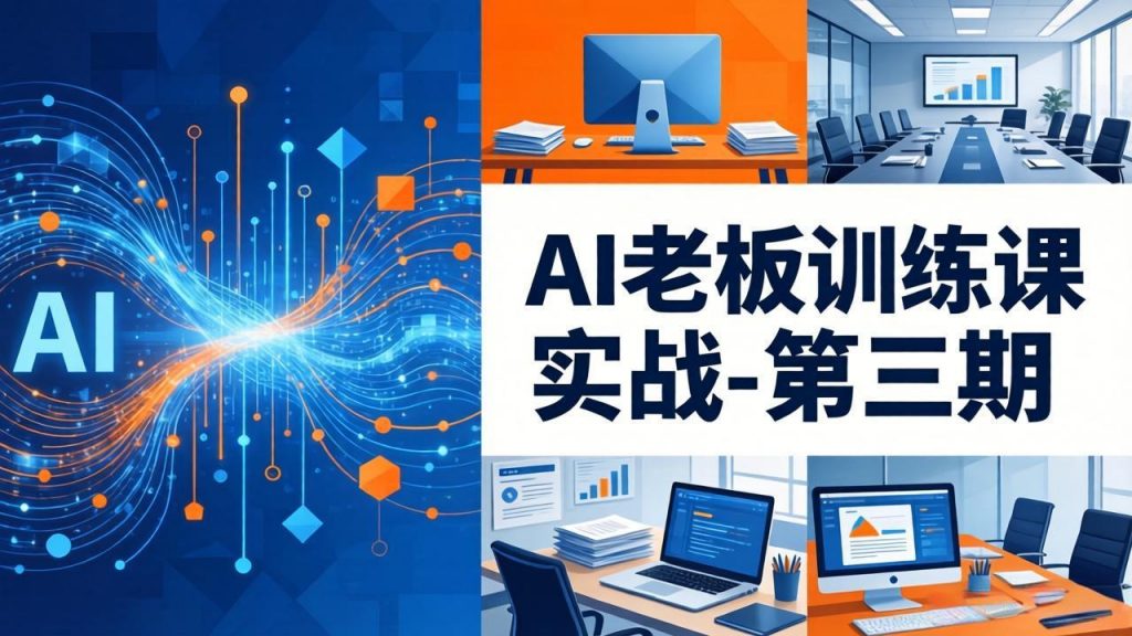 AI老板训练课实战-第三期:AI+内容应用落地教学,从0到1打通AI变现完整路径-苏舒创业网