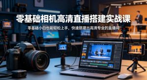 零基础相机高清直播间搭建实战课,小白也能轻松上手,快速搭建出高清专业的直播间-苏舒创业网