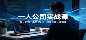 一人公司实战课:从认知到上手配置API,新手也能快速落地-苏舒创业网
