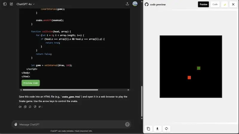 ChatGPT Code Preview｜AI编程预览工具-苏舒创业网